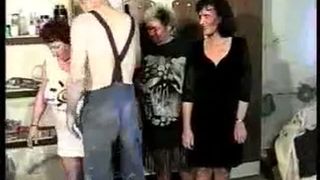 Scat orgy in hotel room