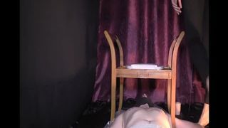 Using a wooden toilet