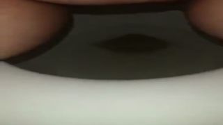 Fat babe shitting in toilet in a sexy way
