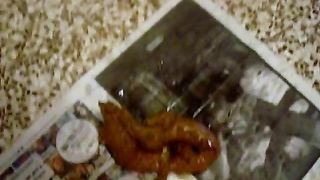 Big pile of shit from tight ass