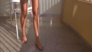 Smearing shit on her perfect body