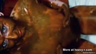 Blowjob with shit covered wife