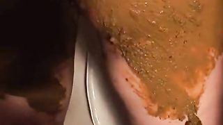 Covered entire body with shit