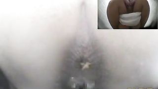 Mix of Jap girls pooping in public bathroom