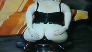 Licking a sexy girl's ass