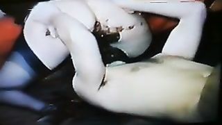 Licking a sexy girl's ass