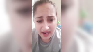 Chubby brunette pooping slowly