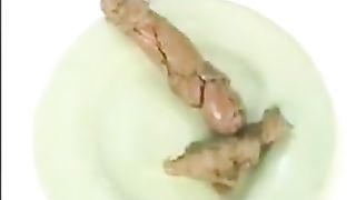 Smearing poop in the kitchen