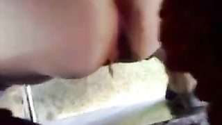 Shitting in a wooden outdoor house