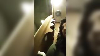 Turds floating in toilet