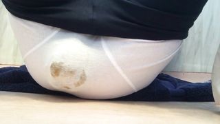 Big turd in white panties nice