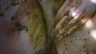 Amateur couple fucking with shit