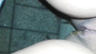 Peeing behind buildings