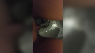 Shaved pussy tease and peeing
