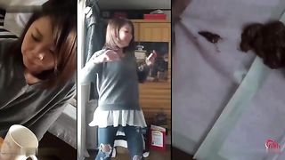 Hot Japanese girls pooping in their panties