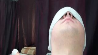 Two girls pooping by turn on a male slave