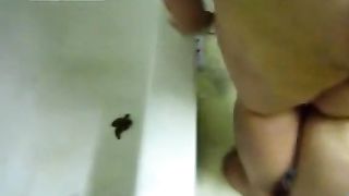 BBW babe doing enema