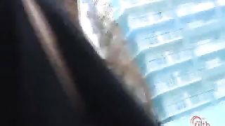 Japanese office lady shitting in public