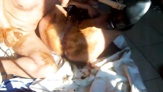 Mature scat couple and sex