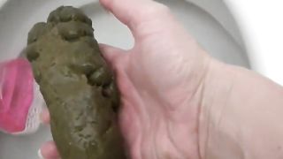 She enjoys pooping naked