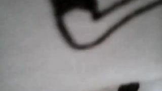 Hairy babe peeing outdoor slowly