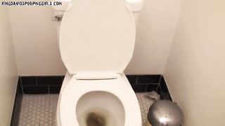 Talking dirty while pooping slowly