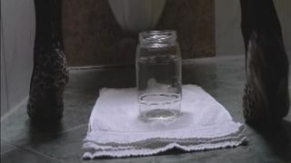 Hot wife shitting in a glass