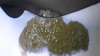 Real panty poop
