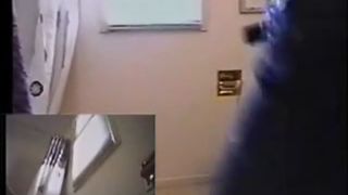 Sexy blonde shitting