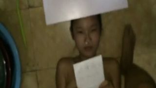 Busty brunette pukes after eating shit