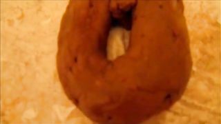 Hot brunette shits in the shower