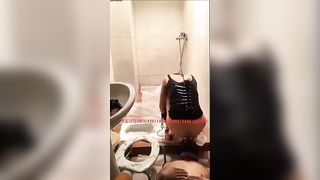 A mistress feeding her slave