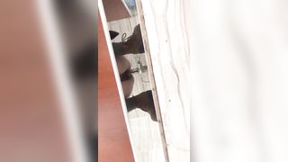 Spying on a teen shitting slowly