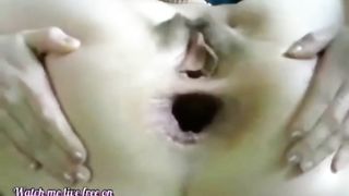 She shits a lot after gaping her ass