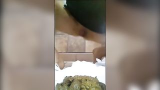 Wiped her dirty ass with toilet paper