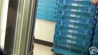 Mix of asian girls pooping in public bathrooms slowly