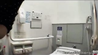 Caught pooping over toilet