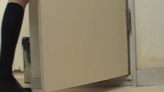 Spying on a college girl shitting slowly