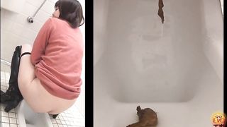 Mix of chinese girls pooping