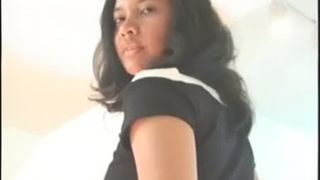 Big brown turd on green plate