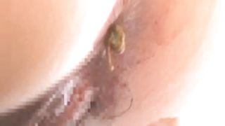 Lucky guy eats poop from mistress