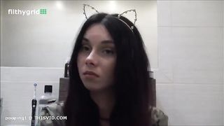 She can't stand the smell of poop