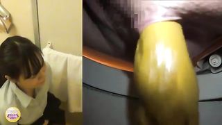 Mix of sweet japanese girls pooping