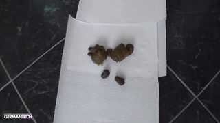 Blonde dutch babe pooping