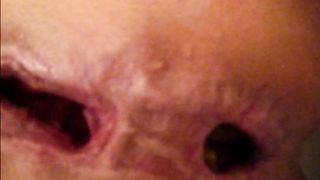 Dutch babe shits in close up