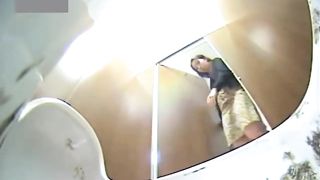 Spying on hairy babes pooping