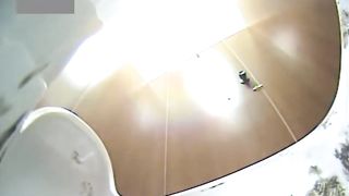 Spying on hairy babes pooping