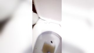 Asian teen is very constipated