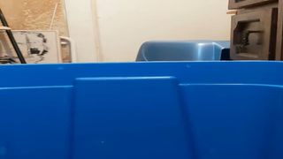 BBW babe shitting slowly