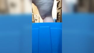 BBW babe shitting slowly